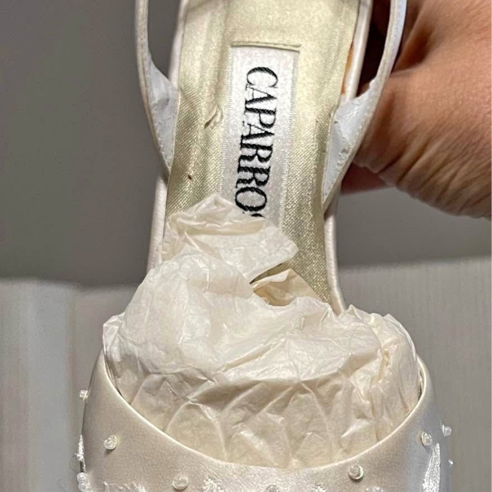 ISO!!!!! These exact shoes: Caparros Women's Elegant White Satin Shoes